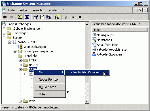 Virtual NNTP Server - Installation